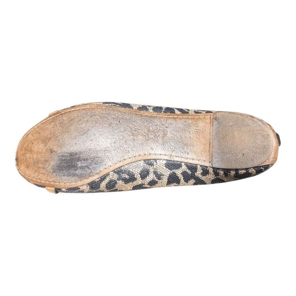 TORY BURCH Aaden Leopard Print Ballet Flats Size 10.5M - Picture 9 of 9